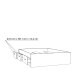 Bettgestell >VANKKA< in Planked Eiche , Weiss  - 150,5x43x194,9cm (BxHxT)