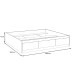 Bett >VANKKA< in Planked Eiche, Weiss  - 190,5x43x204,9cm (BxHxT)