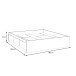 Bett >VANKKA< in Planked Eiche, Weiss  - 190,5x43x204,9cm (BxHxT)