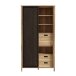 Mehrzweckschrank >JYTANA< in Mauvella Eiche  - 103,4x200,3x40,2cm (BxHxT)