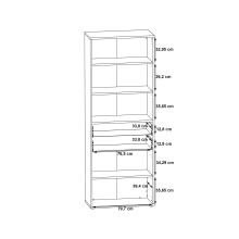 Mehrzweckschrank >KEFLAVIK< in Weiss / Uni Wolfram Grau