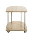 Beistelltisch >52715< in eiche, grau, MDF, Metall - 40x45x40cm (BxHxT)