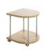 Beistelltisch >52715< in eiche, grau, MDF, Metall - 40x45x40cm (BxHxT)