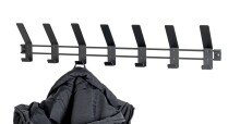 Garderobenleiste >54535< in schwarz, Metall - 74x14x6cm (BxHxT)