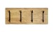 Wandgarderobe >52975< in akazie, schwarz, Massivholz, Metall - 90x36x12 (BxHxT)