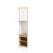 Mehrzweckregal >SMARTROOM< in Weiss / Catania Eiche  - 49,4x215x57,4cm (BxHxT)