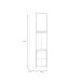 Mehrzweckregal >SMARTROOM< in Weiss / Catania Eiche  - 49,4x215x57,4cm (BxHxT)