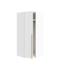 Eckkleiderschrank >SMARTROOM< in Weiss / Catania...