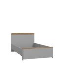 Einzelbett >SURFINIO< in Grau  - 125,3x92,2x209,9cm...