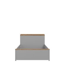 Einzelbett >SURFINIO< in Grau  - 125,3x92,2x209,9cm (BxHxT)
