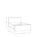 Einzelbett >SURFINIO< in Grau  - 125,3x92,2x209,9cm (BxHxT)