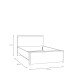Einzelbett >SURFINIO< in Grau  - 125,3x92,2x209,9cm (BxHxT)