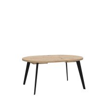 Esstisch >TABLES< ausziehbar bis 150cm, Artisan Eiche Dekor - 110/150x74,5x110cm (BxHxT)