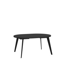 Esstisch >TABLES< in Schwarz  - 110x74,5x110cm (BxHxT)
