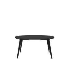 Esstisch >TABLES< in Schwarz  - 110x74,5x110cm (BxHxT)