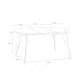 Esstisch >TABLES< in Schwarz  - 110x74,5x110cm (BxHxT)