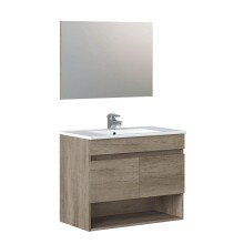 Waschbeckenunterschrank >COTTON< in Nordik - 80x64x45 (BxHxT)