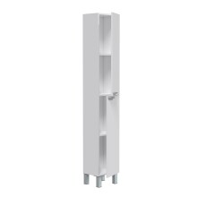 Hochschrank >KONCEPT< in weiß glänzend - 30x182x25 (BxHxT)
