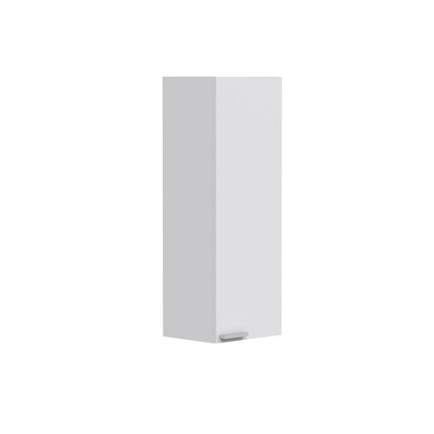 Wandhängeschrank >KONCEPT< in weiß glänzend - 30x85x25 (BxHxT)