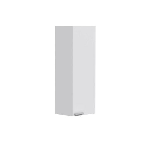 Wandhängeschrank >KONCEPT< in weiß glänzend - 30x85x25 (BxHxT)