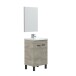Waschbeckenunterschrank >KONCEPT 50< in Alaska-Eiche - 50x80x40 (BxHxT)