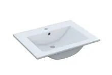 Waschbecken >Keramik 60< in Weiß, Keramik -...