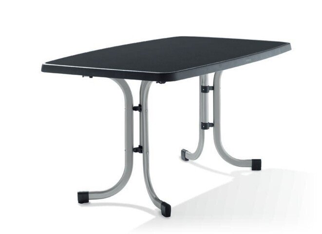 Klapptisch >Boulevard< in Schiefer anthrazit, mecalit®-PRO - 150x72x90cm (BxHxT)