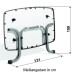 Klapptisch >Boulevard< in Schiefer anthrazit, mecalit®-PRO - 150x72x90cm (BxHxT)