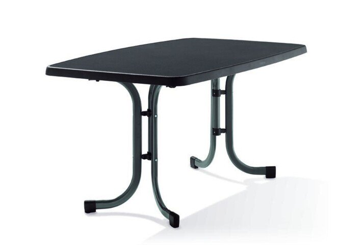 Klapptisch >Boulevard< in Schiefer anthrazit, mecalit®-PRO - 150x72x90cm (BxHxT)