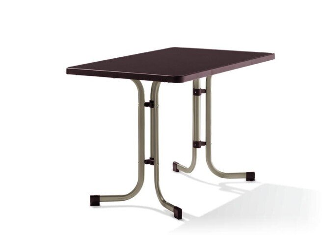 Klapptisch >Boulevard< in Schiefer Mocca, mecalit®-PRO - 115x72x70cm (BxHxT)