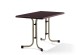 Klapptisch >Boulevard< in Schiefer Mocca, mecalit®-PRO - 115x72x70cm (BxHxT)