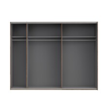 Schiebetürenschrank >MODERN WAY< in Stabeiche / Weiss Matt - 270x210,5x61,2 cm (BxHxT)