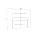 Kleiderschrank >RAYONG< in Artisan Eiche  / Schwarz  - 270,3x210x61,2cm (BxHxT)