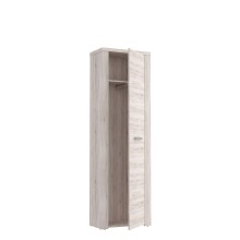 Garderobenschrank >PORTLAND< in Sandeiche  - 61,6x198,3x34,1cm (BxHxT)