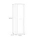 Garderobenschrank >PORTLAND< in Sandeiche  - 61,6x198,3x34,1cm (BxHxT)