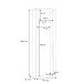 Garderobenschrank >PORTLAND< in Sandeiche  - 61,6x198,3x34,1cm (BxHxT)