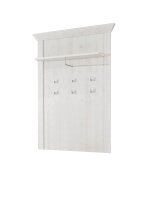 Garderobenpaneel >KASHMIR< in Pinie Weiss - 97,3x153,6x27,5cm (BxHxT)