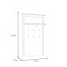 Garderobenpaneel >KASHMIR< in Pinie Weiss - 97,3x153,6x27,5cm (BxHxT)
