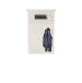 Garderobenpaneel >KASHMIR< in Pinie Weiss - 97,3x153,6x27,5cm (BxHxT)