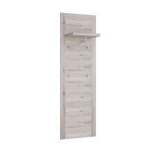 Garderobenpaneel >PORTLAND< in Sandeiche - 61,6x198,3x34,1cm (BxHxT)