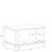 Couchtisch >TRONDHEIM< in Artisan Eiche / Schwarz Eiche  - 80x44,6x55cm (BxHxT)
