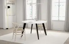 Esstisch >TABLES< in Weiss  - 110x74,5x110cm (BxHxT)