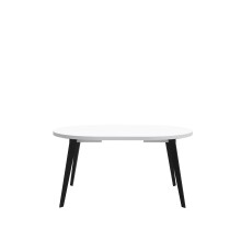 Esstisch >TABLES< in Weiss  - 110x74,5x110cm (BxHxT)