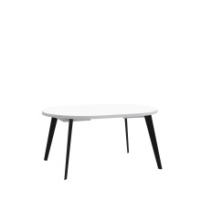 Esstisch >TABLES< in Weiss  - 110x74,5x110cm (BxHxT)