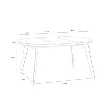 Esstisch >TABLES< in Weiss  - 110x74,5x110cm (BxHxT)