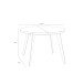Esstisch >TABLES< in Weiss  - 110x74,5x110cm (BxHxT)