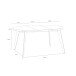 Esstisch >TABLES< in Weiss  - 110x74,5x110cm (BxHxT)