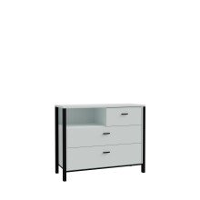 Schubkastenkommode >HIGH ROCK< in Secret grey  -...