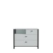 Schubkastenkommode >HIGH ROCK< in Secret grey  - 104,8x85,1x40,2cm (BxHxT)