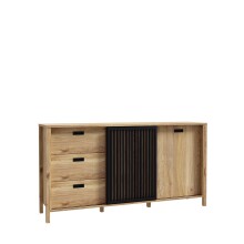 Sideboard >JYTANA< in Mauvella Eiche   - 174,8x91,5x40,2cm (BxHxT)